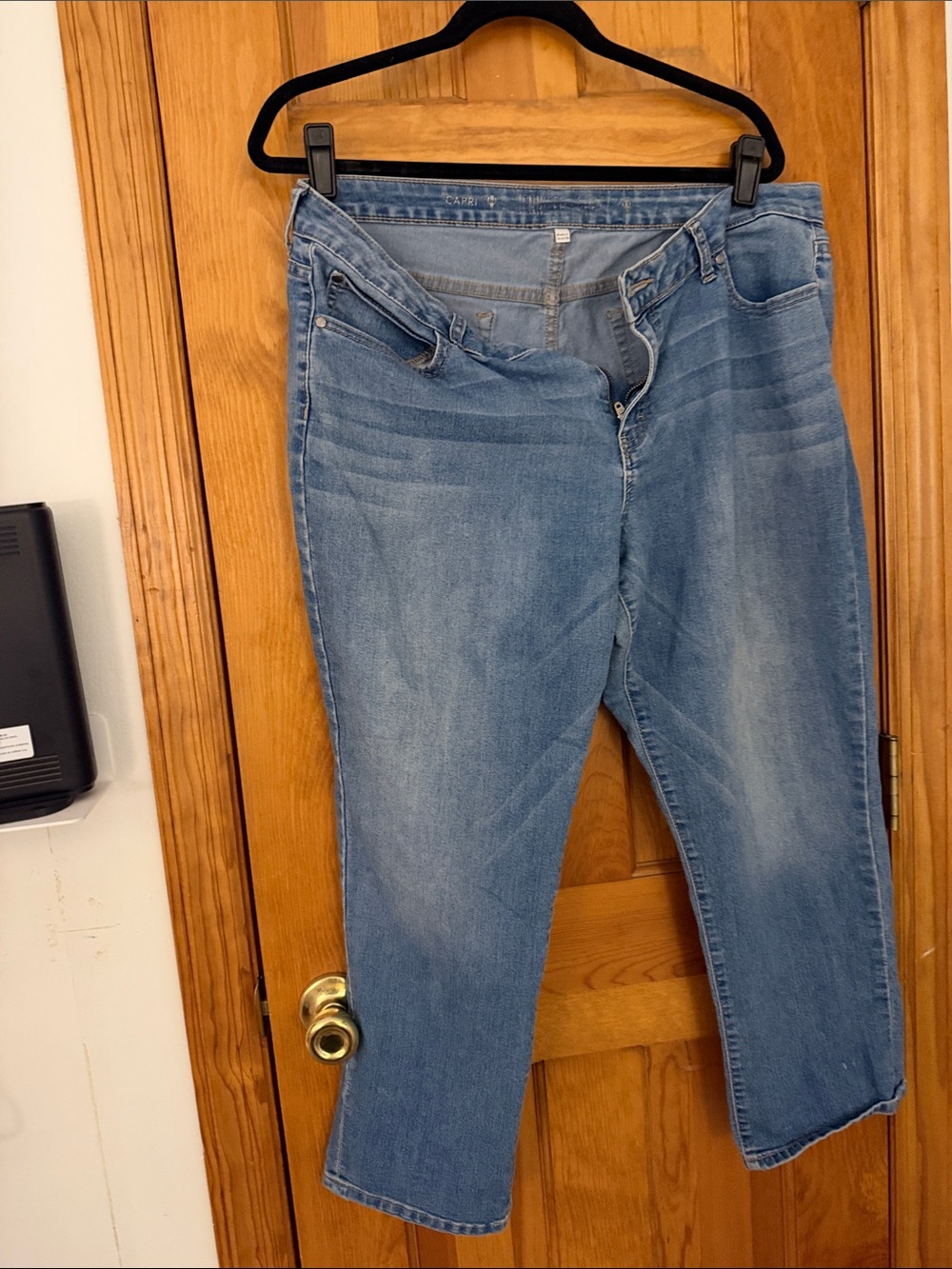 Classic Light Blue Women’s capri Comfortable Everyday Fit
